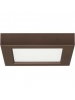Satco S9326 - 10.5 watt - 5" Flush Mount LED Fixture - 2700K - Square Shape - Bronze - 120 volts 